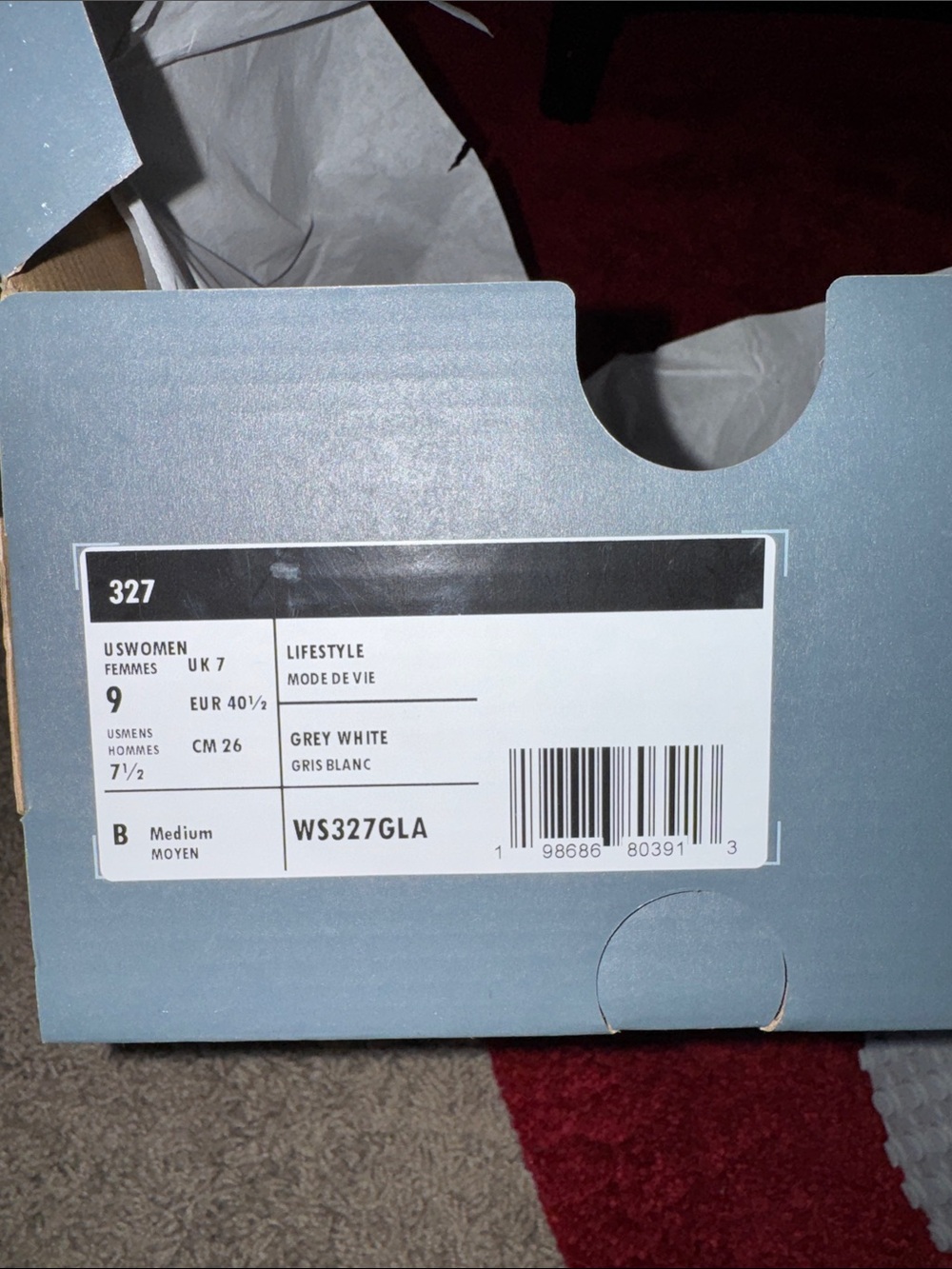 NEW BALANCE 327 ~ “SILVER METALLIC SEA SALT” - Picture 13 of 13